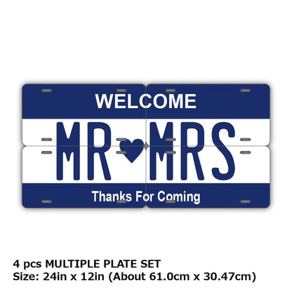 【マルチプレート】カラー・ネイビー/オリジナルアメリカナンバープレート PL8HERO