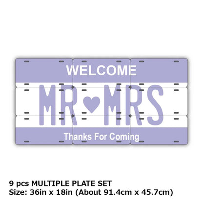 【マルチプレート】カラー・パープル/オリジナルアメリカナンバープレート PL8HERO