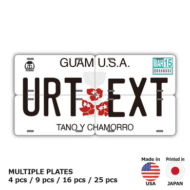 [Multi Plate] Guam Hibiscus / Original American License Plate