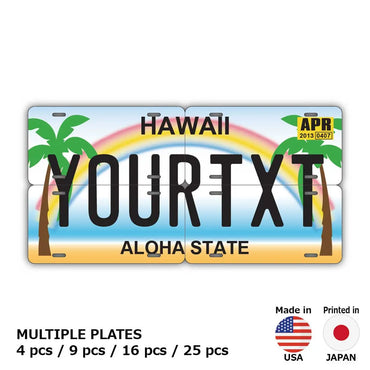 [Multi Plate] Hawaii Palm Tree / Original American License Plate