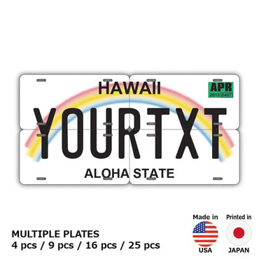 [Multi Plate] Hawaii Rainbow / Original American License Plate