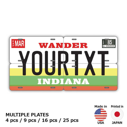 【マルチプレート】インディアナ/オリジナルアメリカナンバープレート PL8HERO