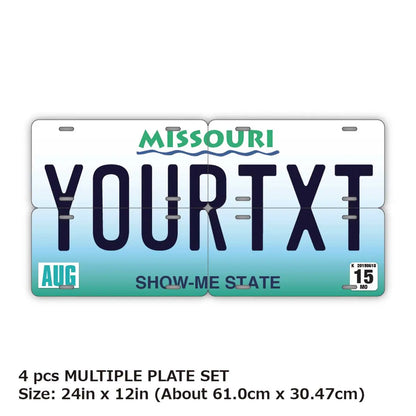 【マルチプレート】ミズーリ/オリジナルアメリカナンバープレート PL8HERO