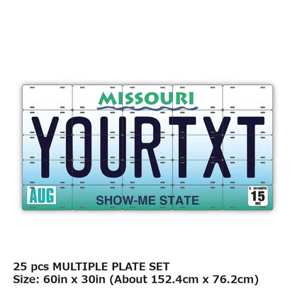 【マルチプレート】ミズーリ/オリジナルアメリカナンバープレート PL8HERO