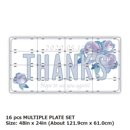 【マルチプレート】母の日・ローズ/オリジナルアメリカナンバープレート PL8HERO