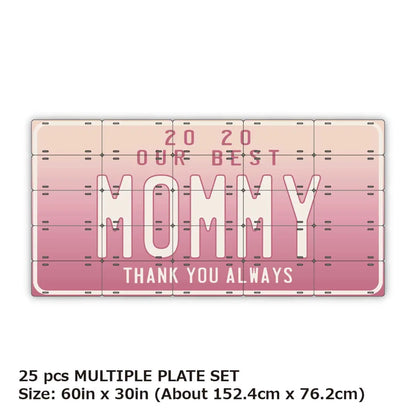 【マルチプレート】母の日・グラデーション/オリジナルアメリカナンバープレート PL8HERO