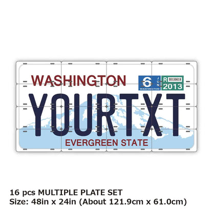 【マルチプレート】ワシントン/オリジナルアメリカナンバープレート PL8HERO