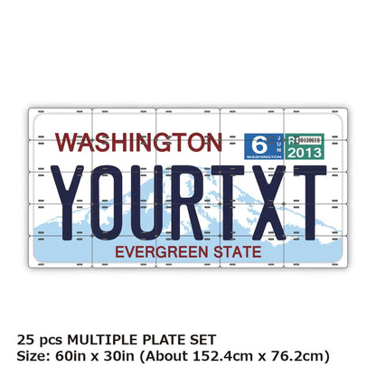 【マルチプレート】ワシントン/オリジナルアメリカナンバープレート PL8HERO