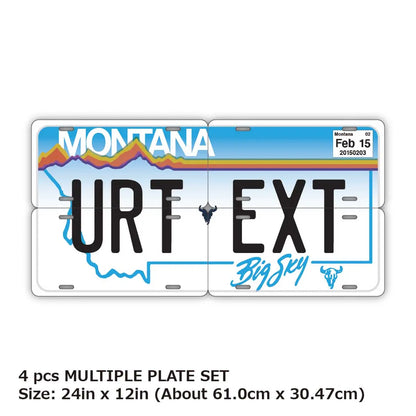【マルチプレート】モンタナ/オリジナルアメリカナンバープレート PL8HERO