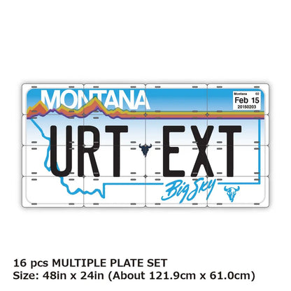 【マルチプレート】モンタナ/オリジナルアメリカナンバープレート PL8HERO