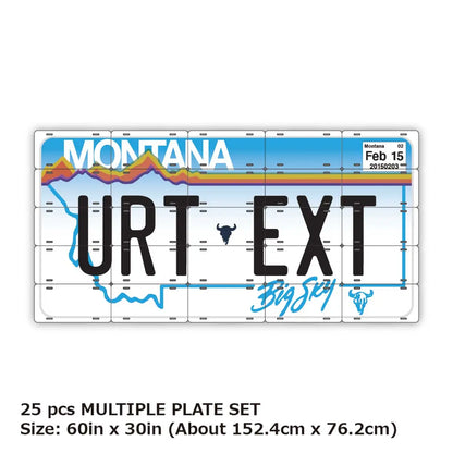 【マルチプレート】モンタナ/オリジナルアメリカナンバープレート PL8HERO