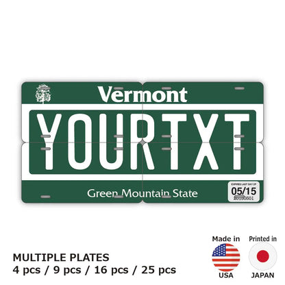 【マルチプレート】バーモント/オリジナルアメリカナンバープレート PL8HERO