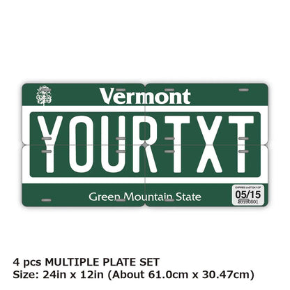 【マルチプレート】バーモント/オリジナルアメリカナンバープレート PL8HERO