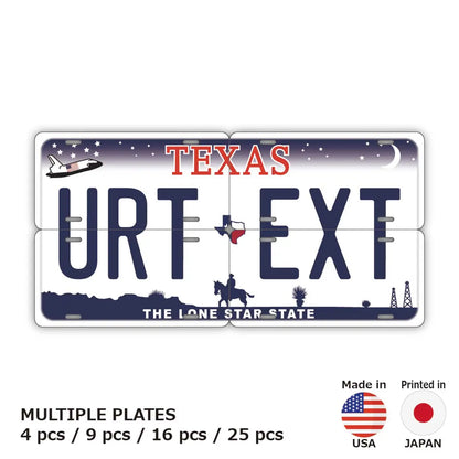 【マルチプレート】テキサス/オリジナルアメリカナンバープレート PL8HERO