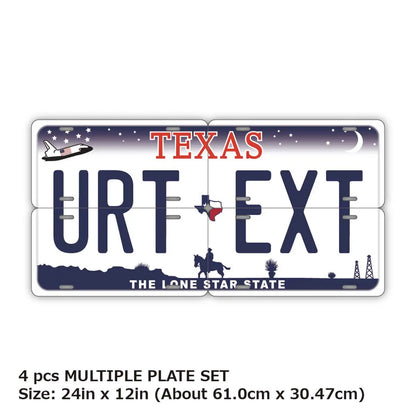 【マルチプレート】テキサス/オリジナルアメリカナンバープレート PL8HERO