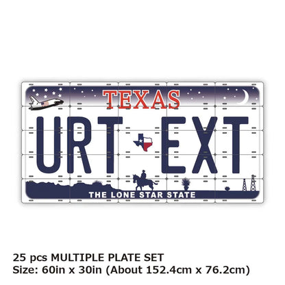 【マルチプレート】テキサス/オリジナルアメリカナンバープレート PL8HERO