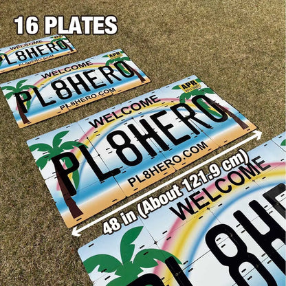 【マルチプレート】テネシー/オリジナルアメリカナンバープレート PL8HERO