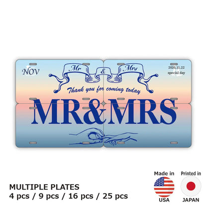 【マルチプレート】サンライズ/オリジナルアメリカナンバープレート PL8HERO