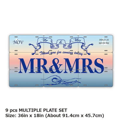 【マルチプレート】サンライズ/オリジナルアメリカナンバープレート PL8HERO