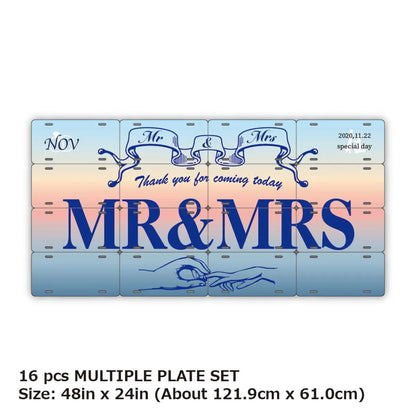 【マルチプレート】サンライズ/オリジナルアメリカナンバープレート PL8HERO