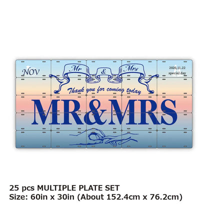 【マルチプレート】サンライズ/オリジナルアメリカナンバープレート PL8HERO