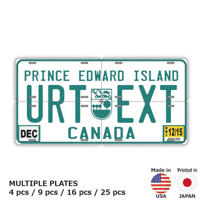 【マルチプレート】プリンスエドワードアイランド/オリジナルアメリカナンバープレート PL8HERO