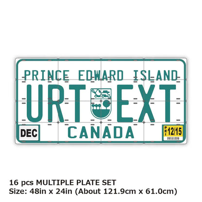 【マルチプレート】プリンスエドワードアイランド/オリジナルアメリカナンバープレート PL8HERO