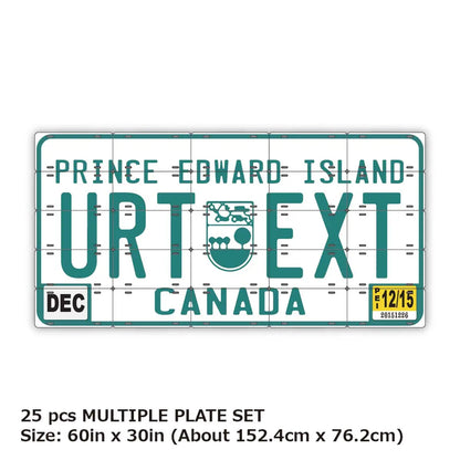 【マルチプレート】プリンスエドワードアイランド/オリジナルアメリカナンバープレート PL8HERO