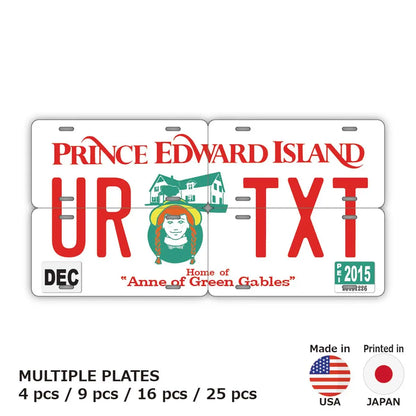 【マルチプレート】プリンスエドワードアイランド-赤毛のアン/オリジナルアメリカナンバープレート PL8HERO