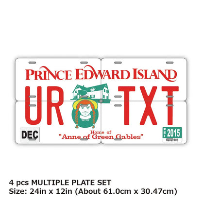 【マルチプレート】プリンスエドワードアイランド-赤毛のアン/オリジナルアメリカナンバープレート PL8HERO