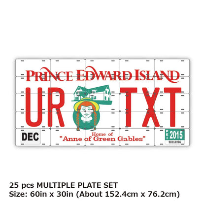 【マルチプレート】プリンスエドワードアイランド-赤毛のアン/オリジナルアメリカナンバープレート PL8HERO