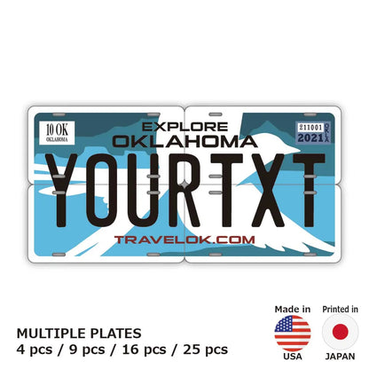 【マルチプレート】オクラホマ/オリジナルアメリカナンバープレート PL8HERO