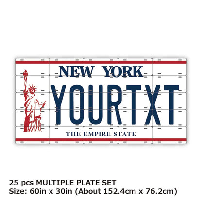 【マルチプレート】ニューヨーク/オリジナルアメリカナンバープレート PL8HERO