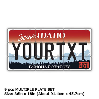 【マルチプレート】アイダホ/オリジナルアメリカナンバープレート PL8HERO