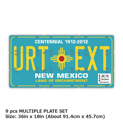 【マルチプレート】ニューメキシコ/オリジナルアメリカナンバープレート PL8HERO