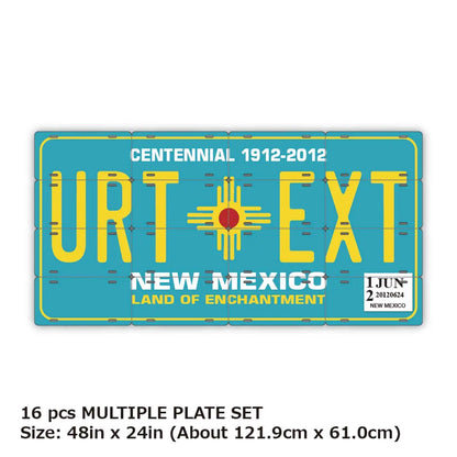 【マルチプレート】ニューメキシコ/オリジナルアメリカナンバープレート PL8HERO