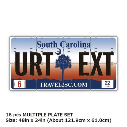 【マルチプレート】サウスカロライナ/オリジナルアメリカナンバープレート PL8HERO