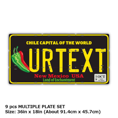 【マルチプレート】ニューメキシコ・チリペッパー/オリジナルアメリカナンバープレート PL8HERO