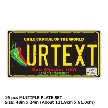 【マルチプレート】ニューメキシコ・チリペッパー/オリジナルアメリカナンバープレート PL8HERO
