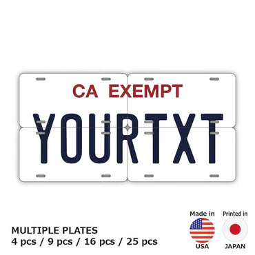 [Multi-plate] California (public car) / Original American license plate