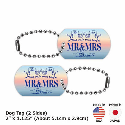 【犬用迷子札・ドッグタグ】サンライズ/オリジナルアメリカナンバープレート型 キーホルダー PL8HERO