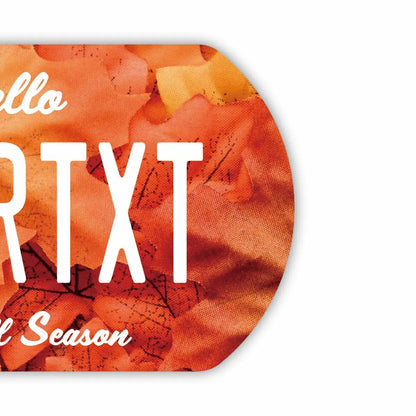 【犬用迷子札・ドッグタグ】紅葉・レッド/オリジナルアメリカナンバープレート型 キーホルダー PL8HERO