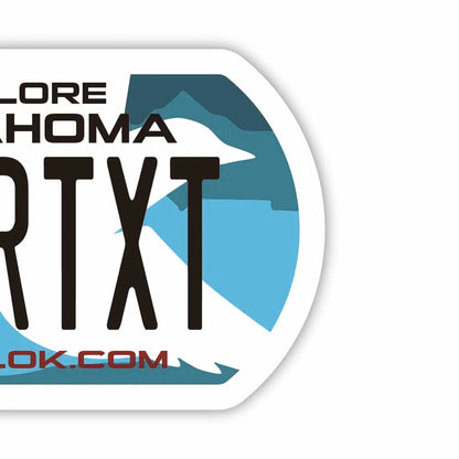 【犬用迷子札・ドッグタグ】オクラホマ/オリジナルアメリカナンバープレート型 キーホルダー PL8HERO