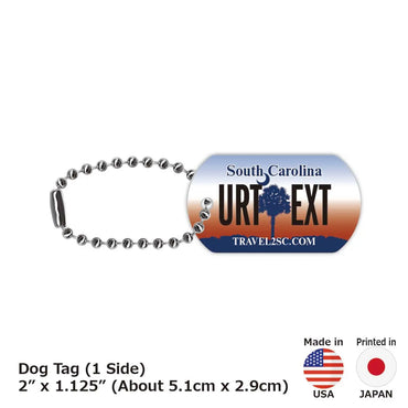 [Dog Tag] South Carolina / Original American License Plate Type Keychain