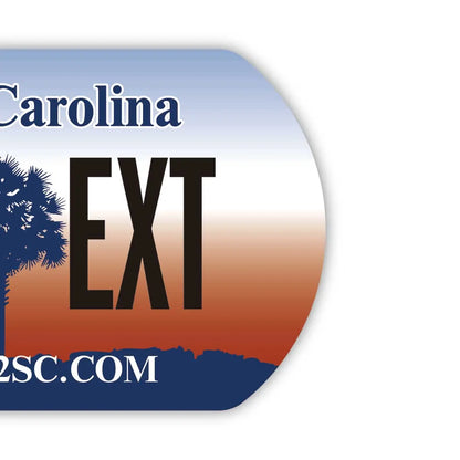 【犬用迷子札・ドッグタグ】サウスカロライナ/オリジナルアメリカナンバープレート型 キーホルダー PL8HERO