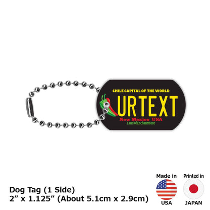 【犬用迷子札・ドッグタグ】ニューメキシコ・チリペッパー/オリジナルアメリカナンバープレート型 キーホルダー PL8HERO