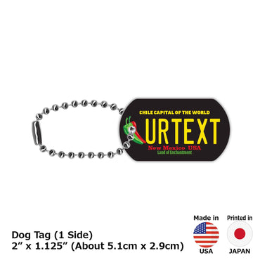 [Dog Tag] New Mexico / Original American License Plate Type Keychain