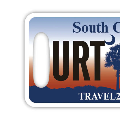 【ラゲッジタグ】サウスカロライナ/オリジナルアメリカナンバープレート型・おしゃれ ・紛失防止タグ PL8HERO