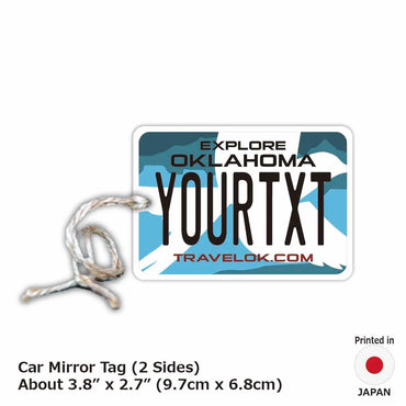 [Mirror Tag] Oklahoma / Original American License Plate Type Air Freshener