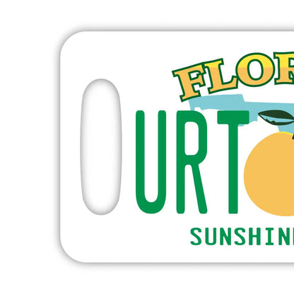 【ラゲッジタグ】フロリダ/オリジナルアメリカナンバープレート型・おしゃれ ・紛失防止タグ PL8HERO